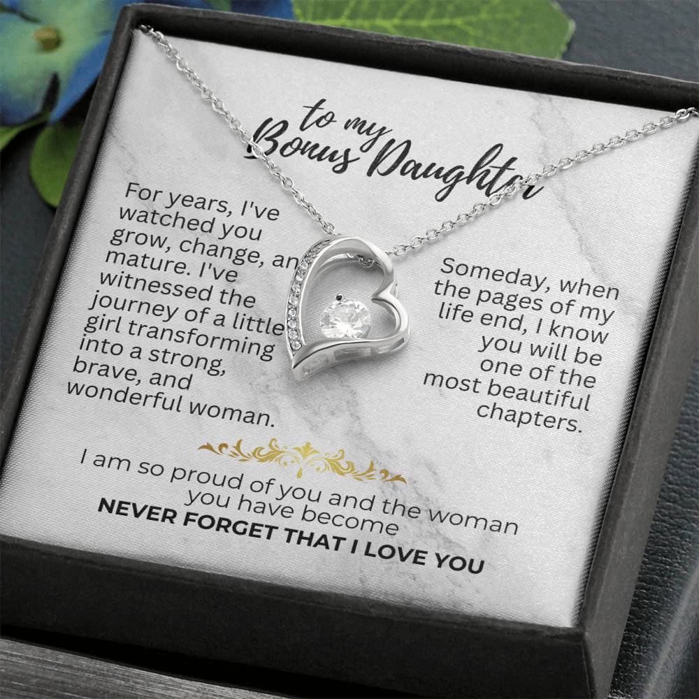 To Bonus Daughter - For years - Forever Love Necklace