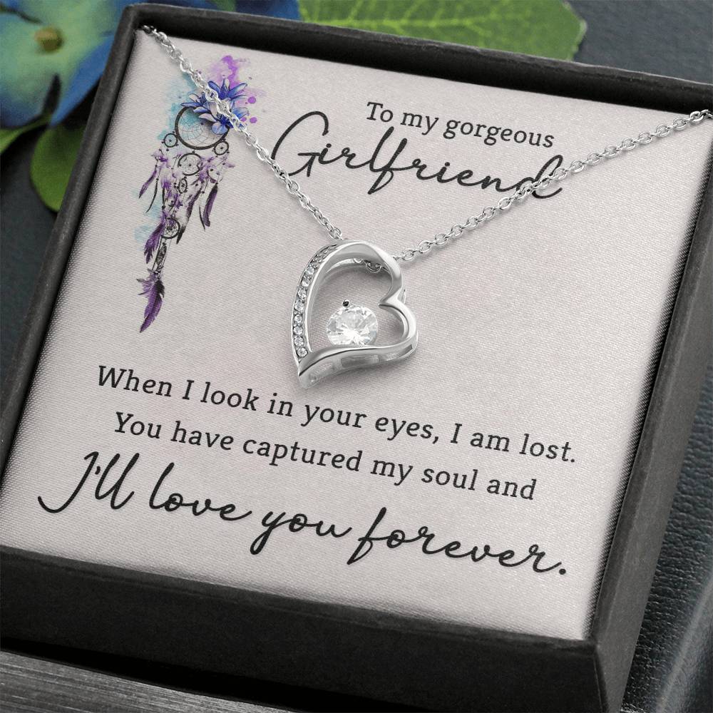 To Girlfriend - When I look - Forever Love Necklace