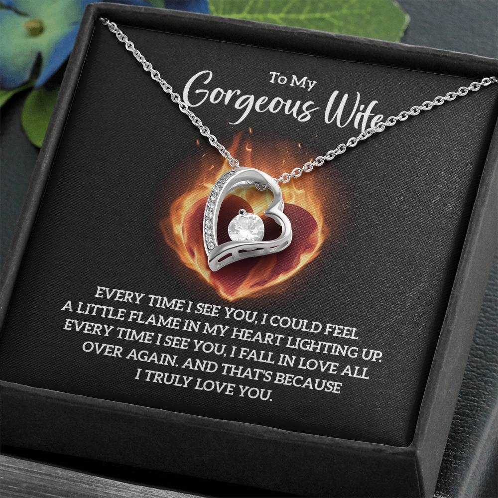 To Wife - Every time I see you - Forever Love Necklace