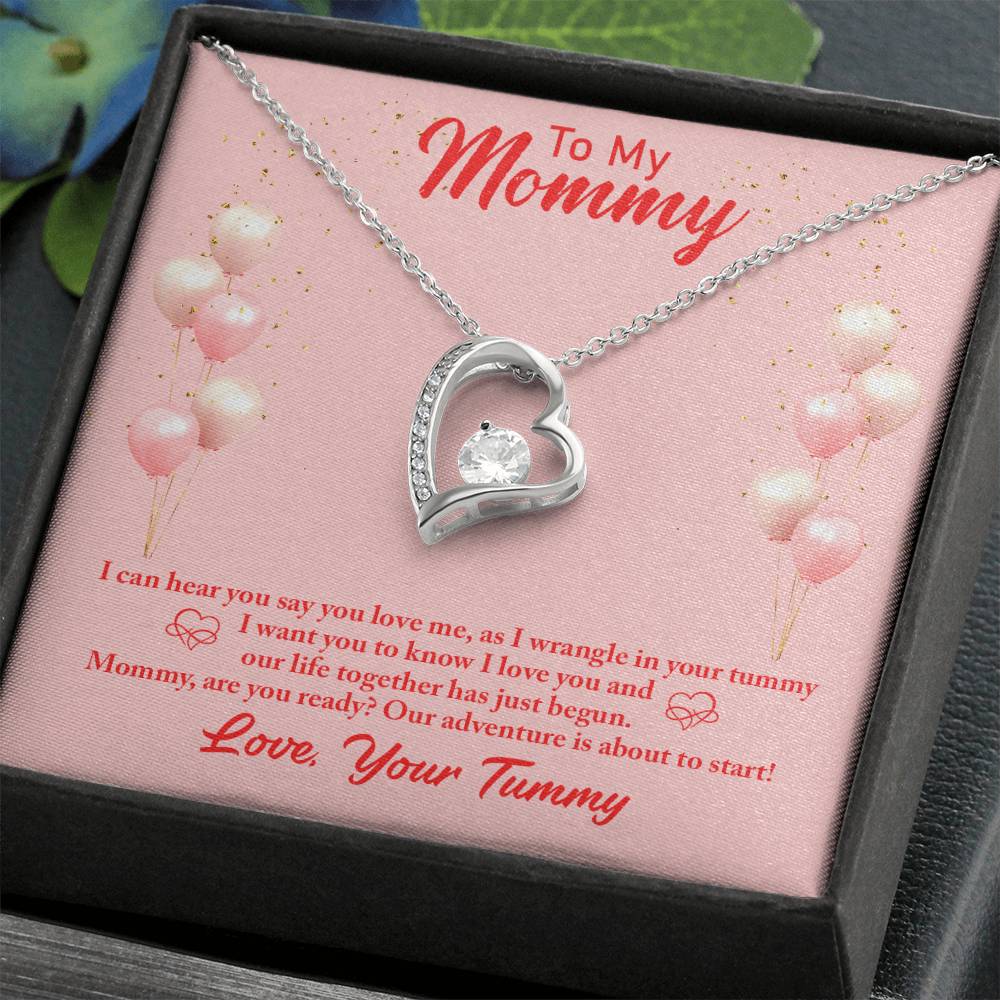 To Mom - I can hear - Forever Love Necklace