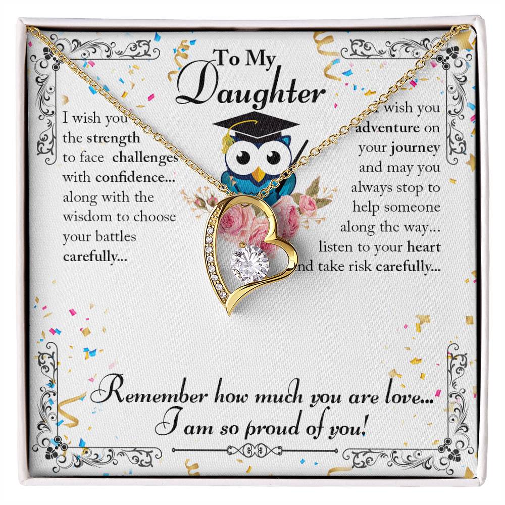 To Daughter - I wish you the strength - Forever Love Necklace