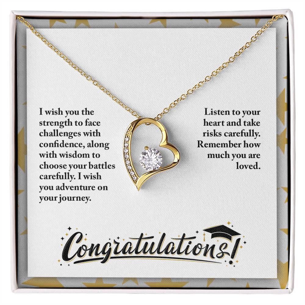 Graduation - I wish you the strength - Forever Love Necklace