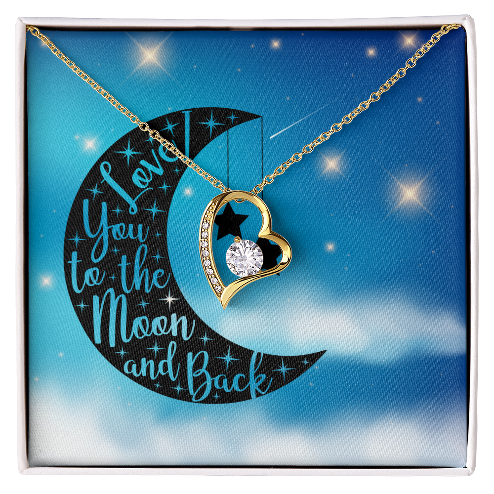 Love - To the moon and back - Forever Love Necklace