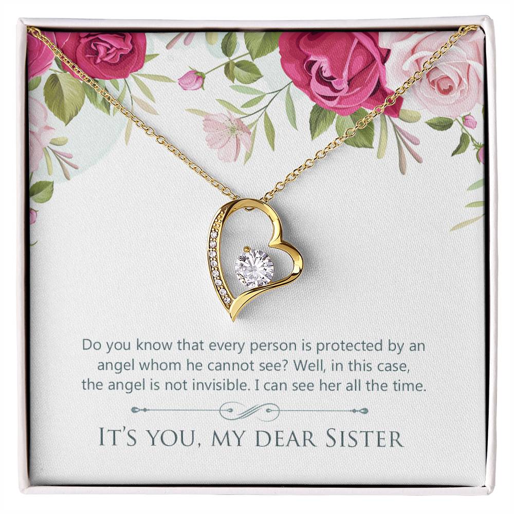 To Sister - Do you know - Forever Love Necklace