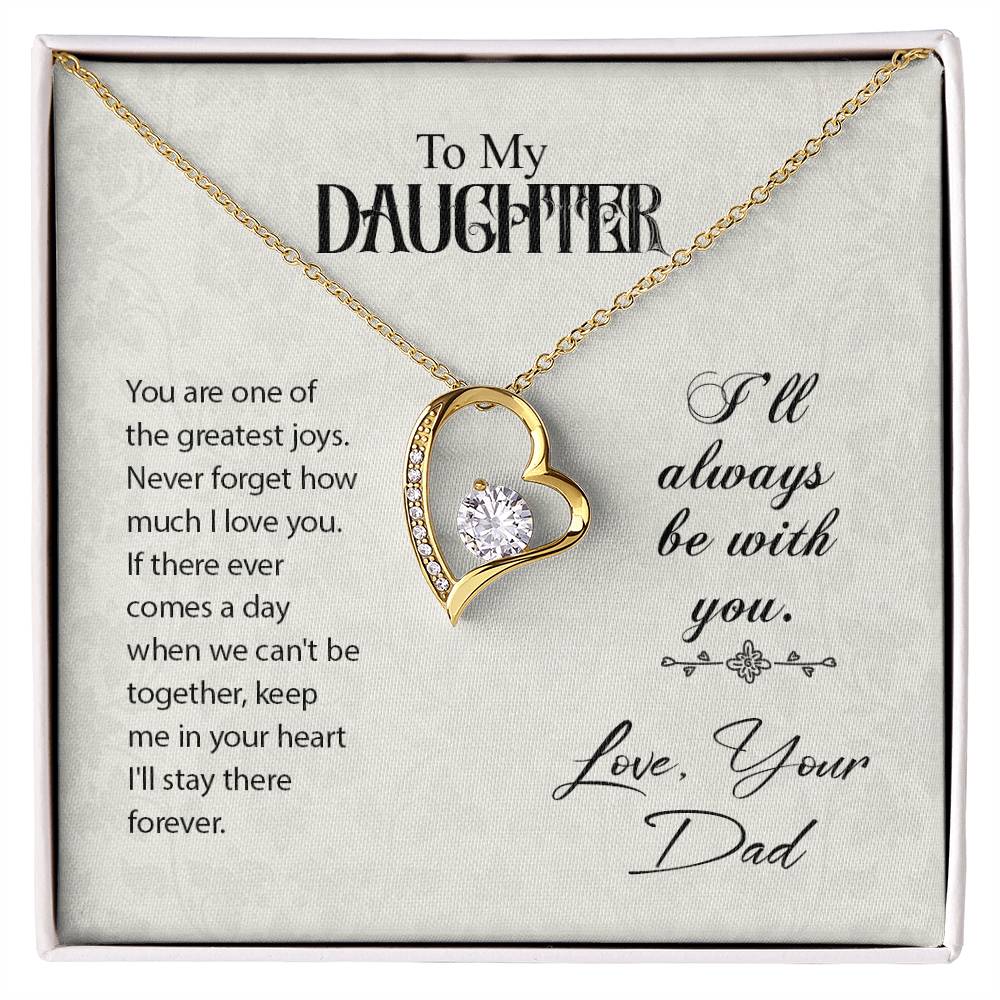 To Daughter - You are one - Forever Love Necklace