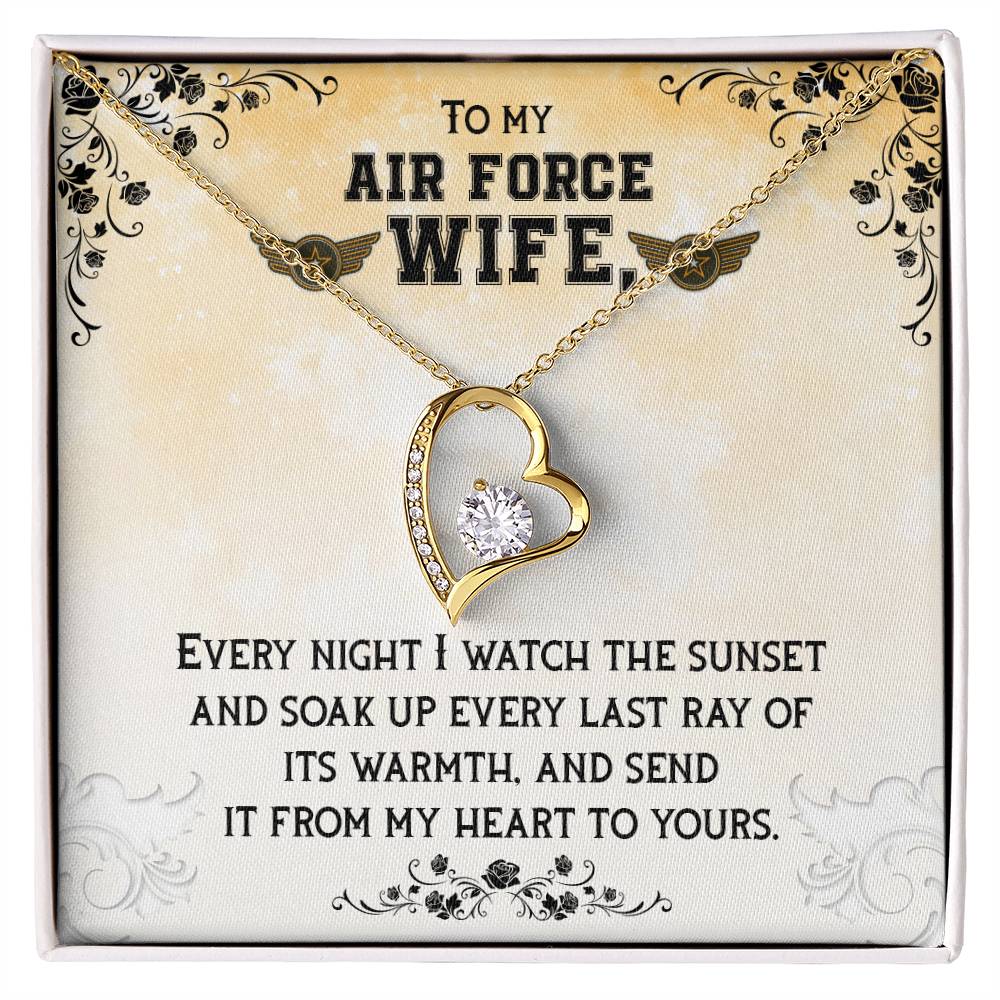 To Air Force Wife - Every night - Forever Love Necklace