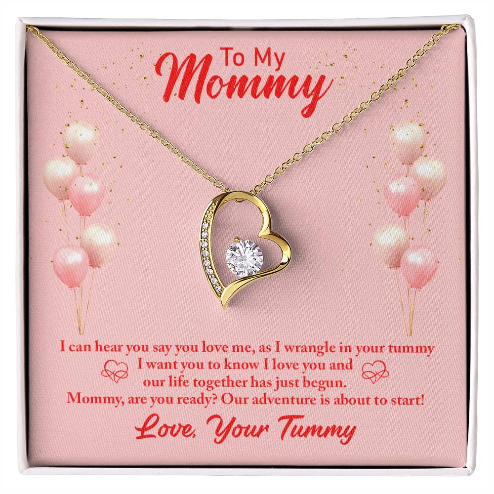 To Mom - I can hear - Forever Love Necklace