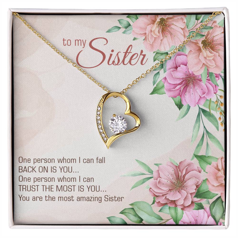 To Sister - One person - Forever Love Necklace