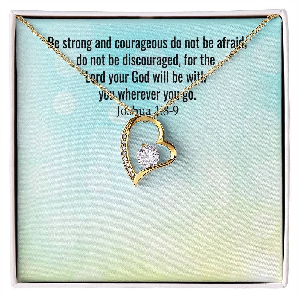 Verse - Joshua 1:8-9 - Forever Love Necklace