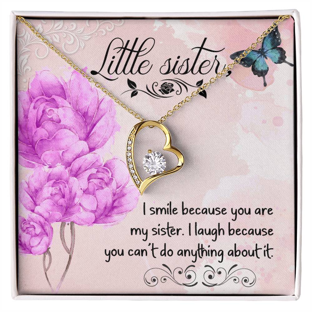 To Sister - I smile - Forever Love Necklace