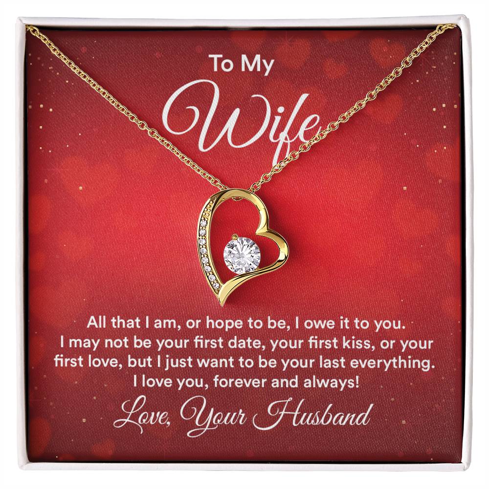 To Wife - All that I am - Forever Love Necklace