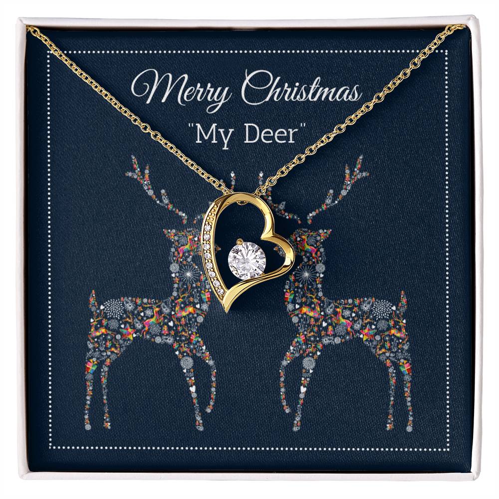 My Deer - Merry Christmas - Forever Love Necklace