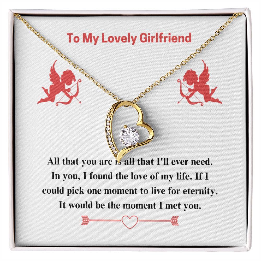 To Girlfriend - If I could - Forever Love Necklace