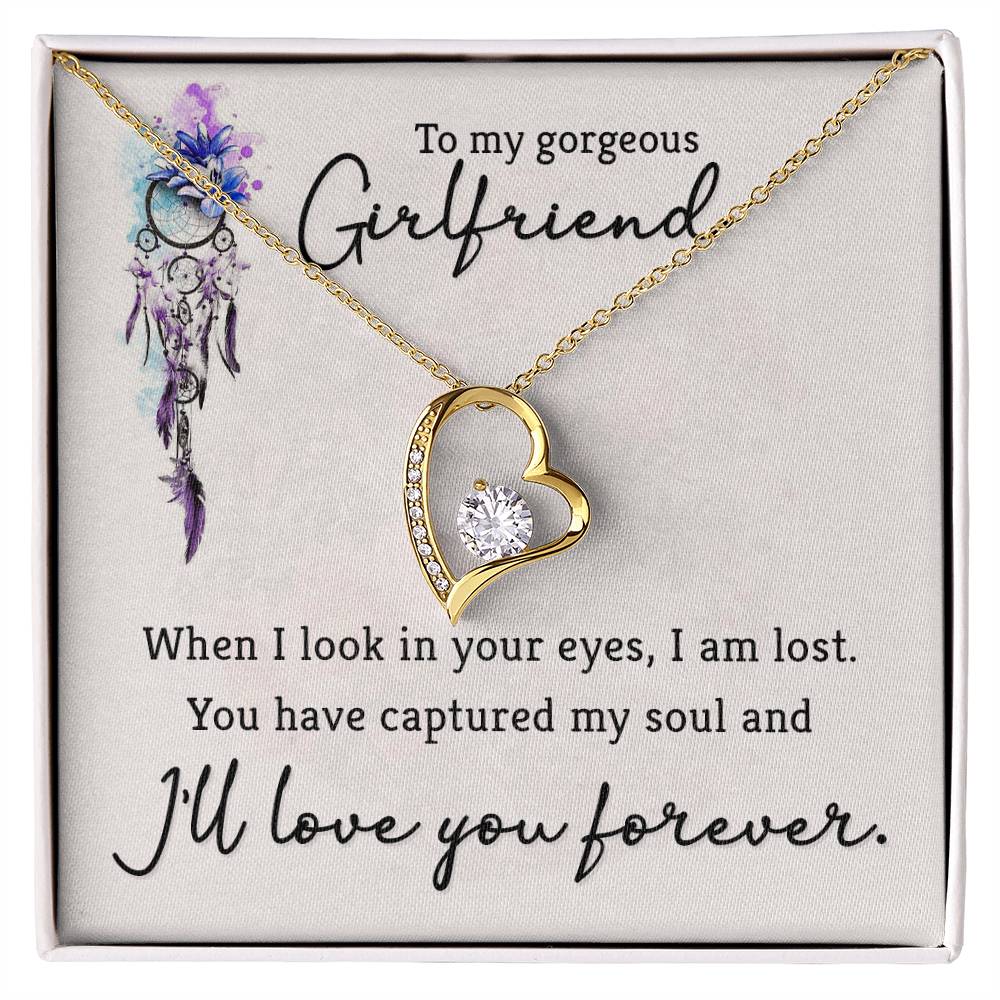 To Girlfriend - When I look - Forever Love Necklace