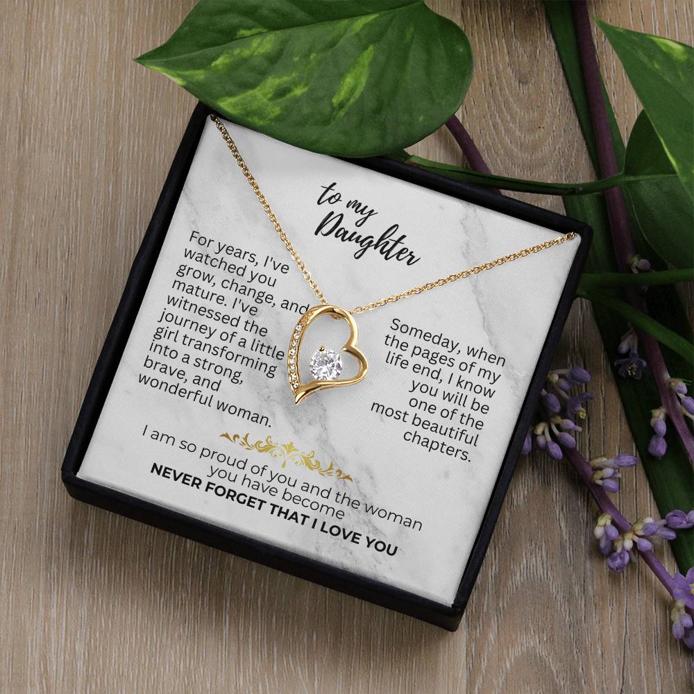 To Daughter - For years - Forever Love Necklace