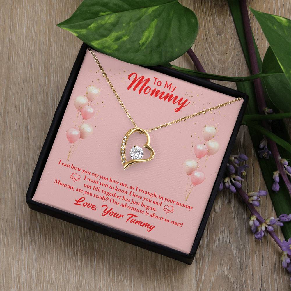 To Mom - I can hear - Forever Love Necklace