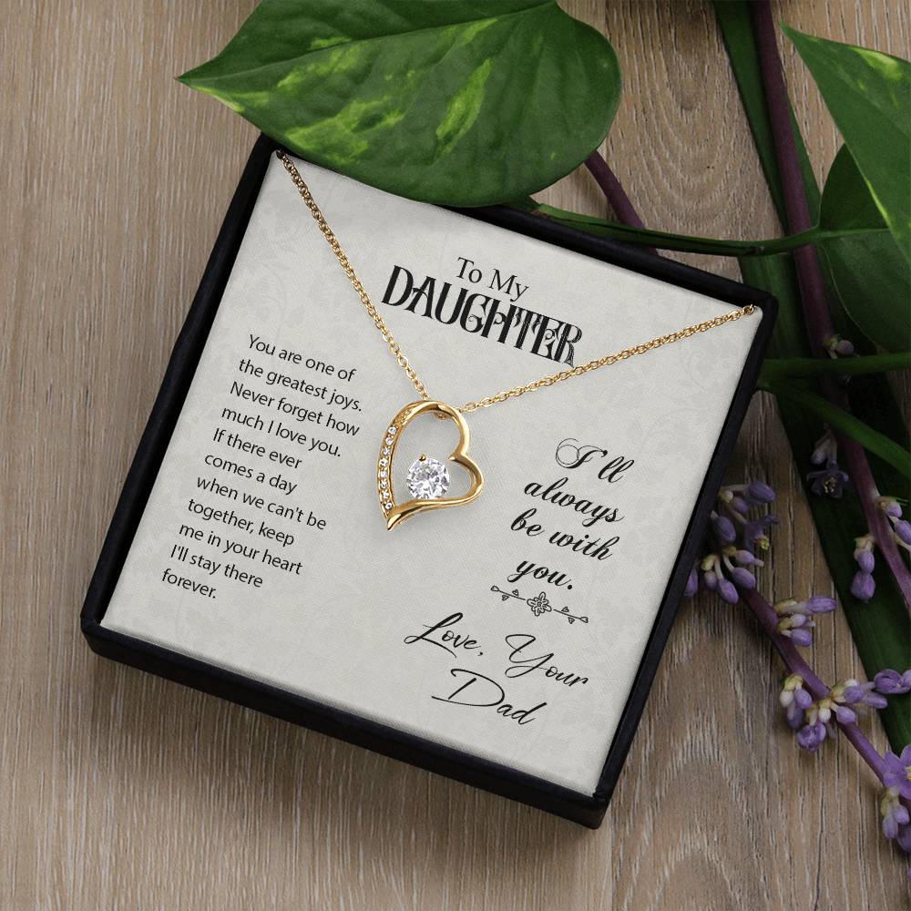 To Daughter - You are one - Forever Love Necklace