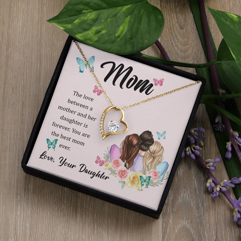 To Mom - The love between - Forever Love Necklace