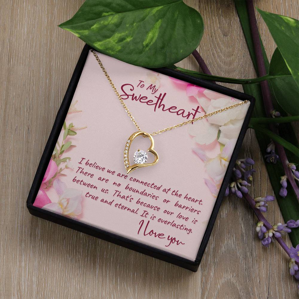 To Sweetheart - I believe we are - Forever Love Necklace