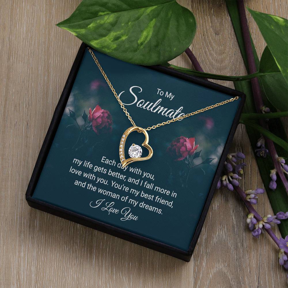 To Soulmate - Each day with you - Forever Love Necklace