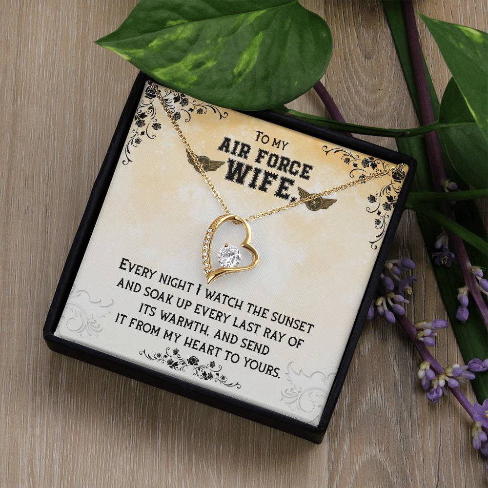 To Air Force Wife - Every night - Forever Love Necklace