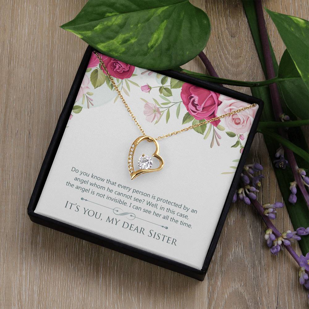 To Sister - Do you know - Forever Love Necklace