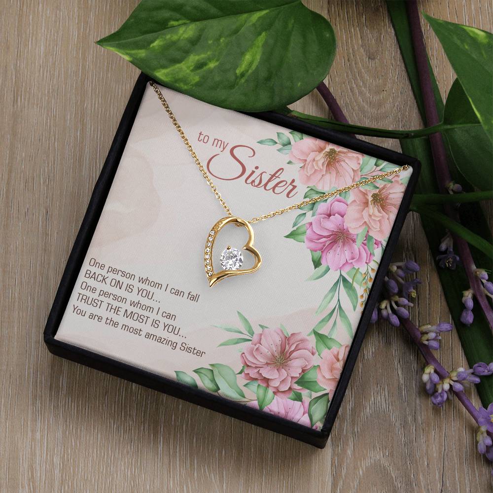 To Sister - One person - Forever Love Necklace