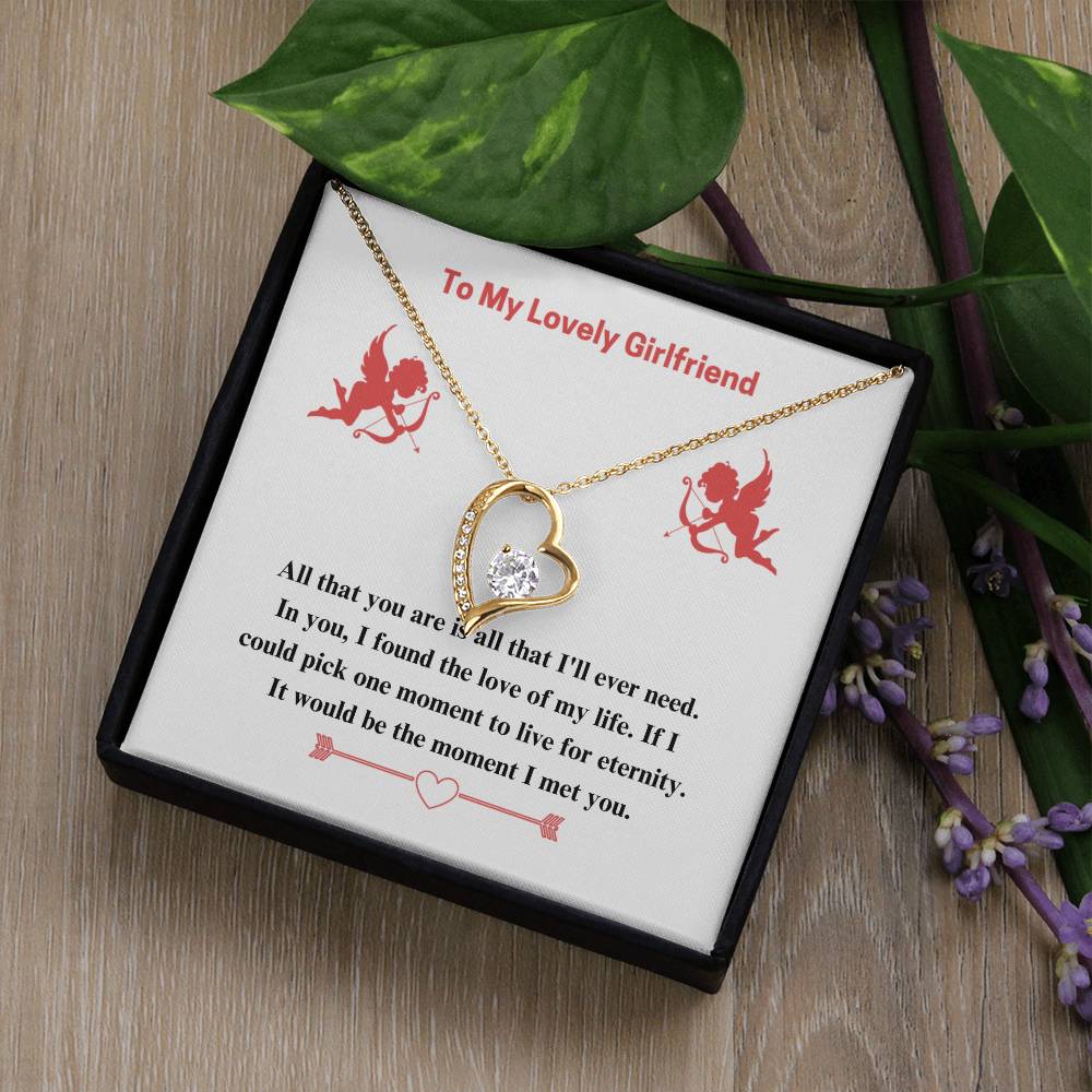 To Girlfriend - If I could - Forever Love Necklace