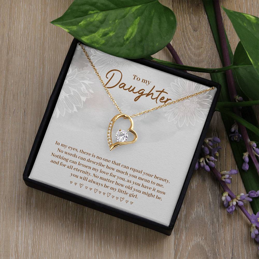 To Daughter - In my eyes - Forever Love Necklace