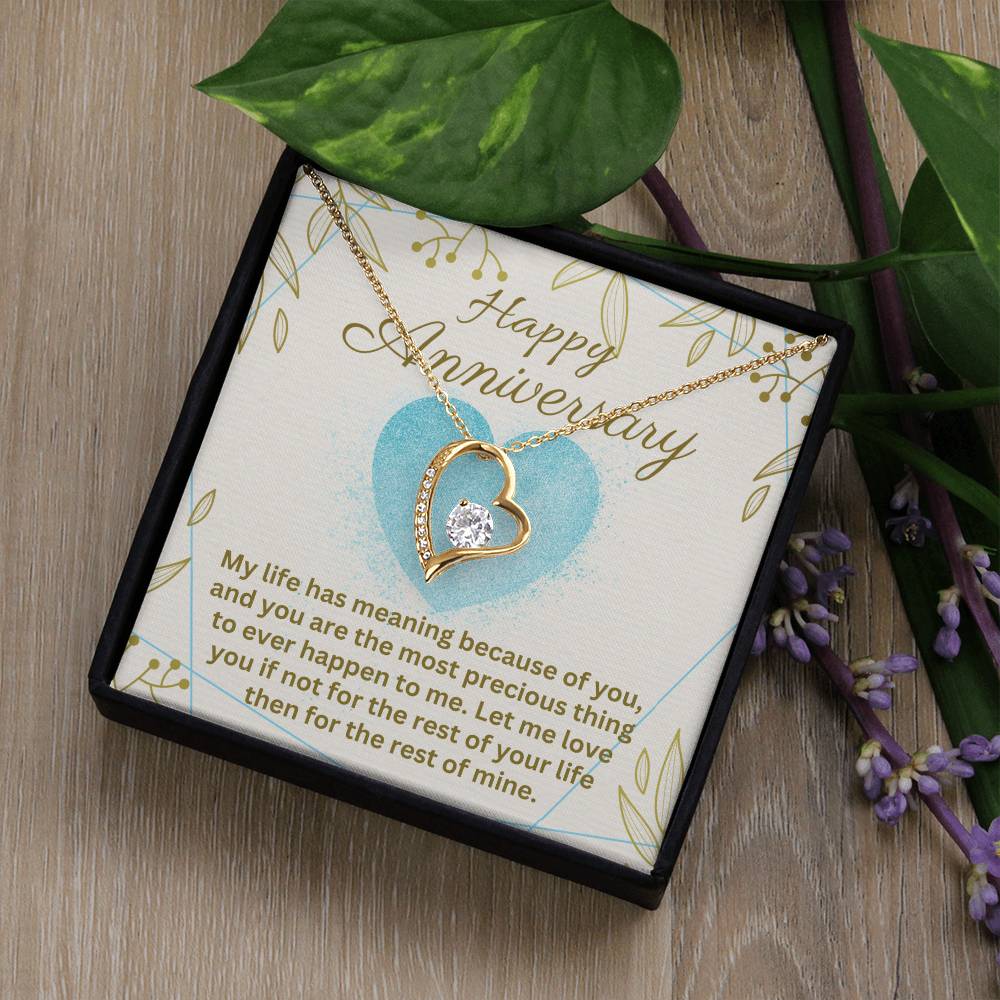 Anniversary - My life has meaning - Forever Love Necklace