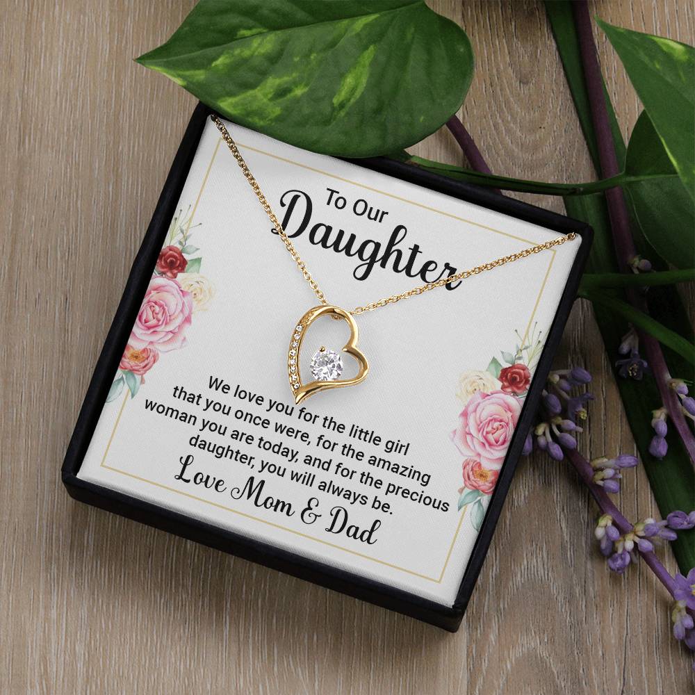 To Daughter - We love you - Forever Love Necklace