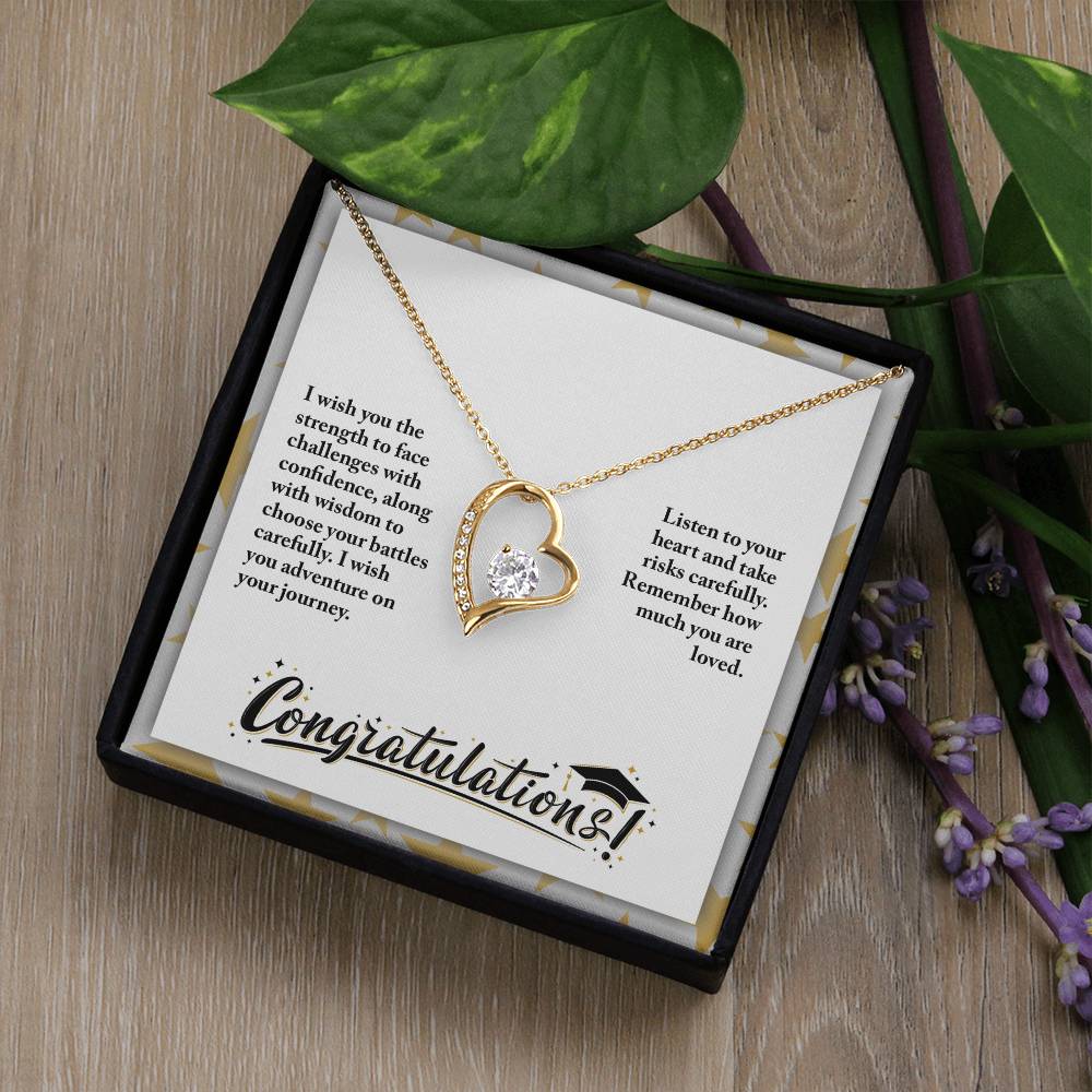 Graduation - I wish you the strength - Forever Love Necklace