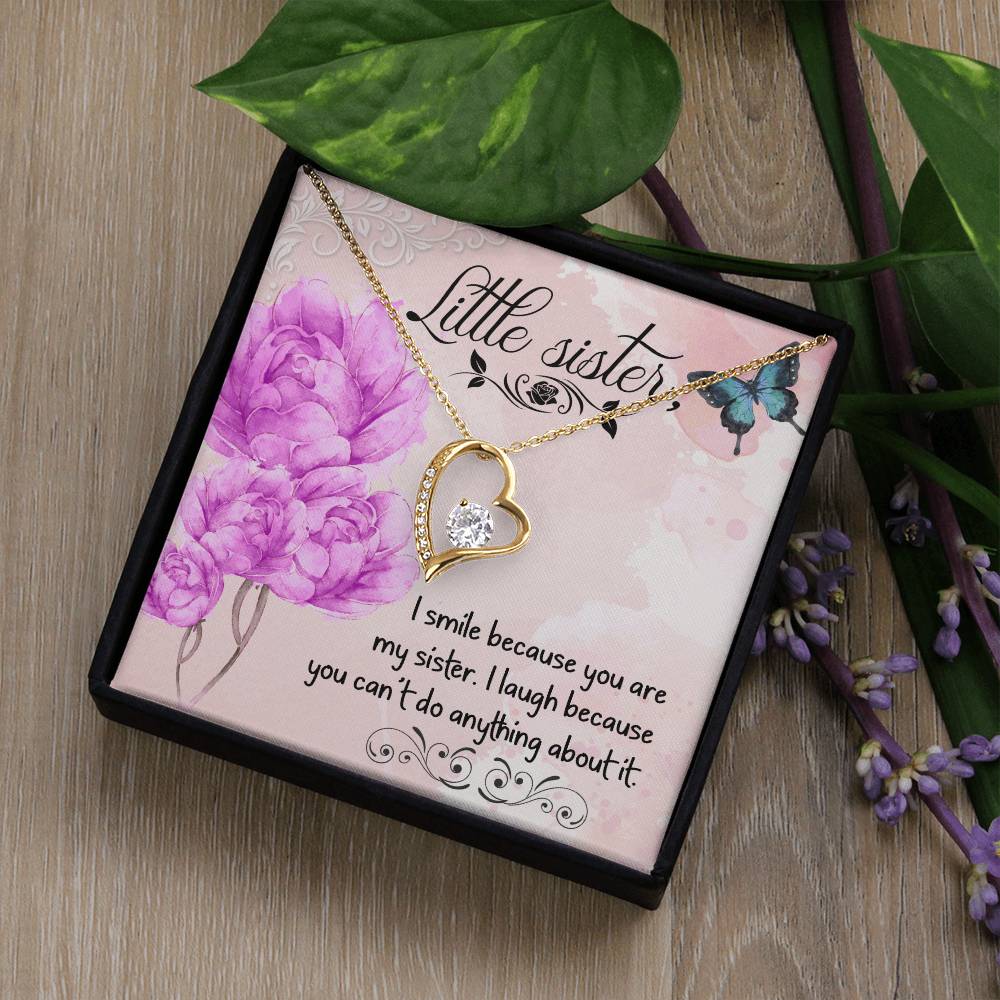 To Sister - I smile - Forever Love Necklace