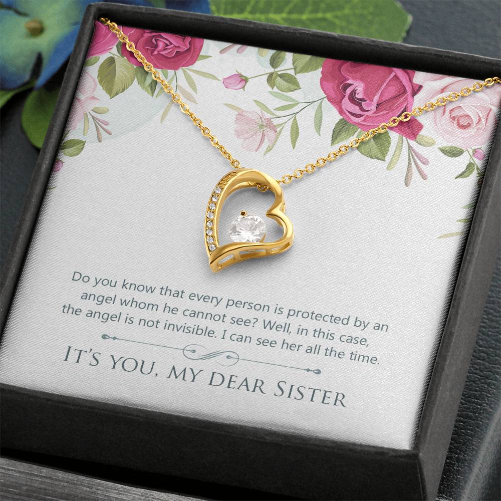 To Sister - Do you know - Forever Love Necklace