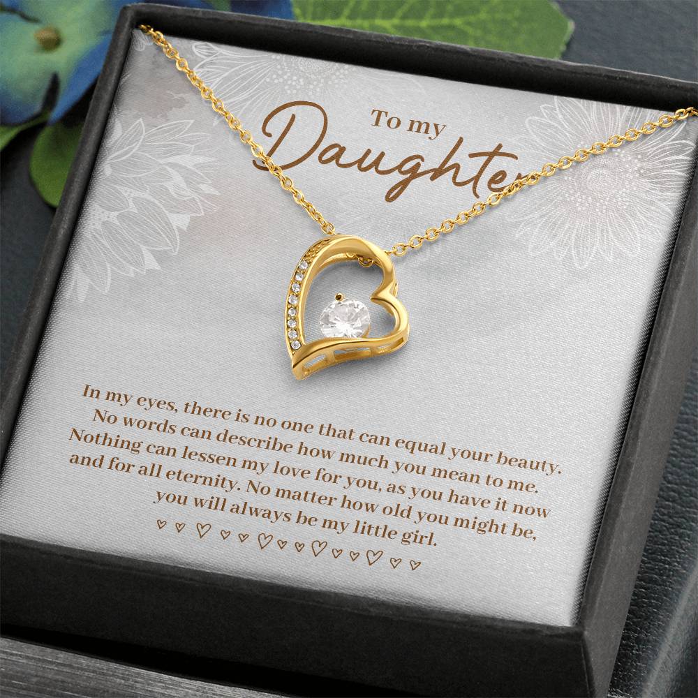 To Daughter - In my eyes - Forever Love Necklace