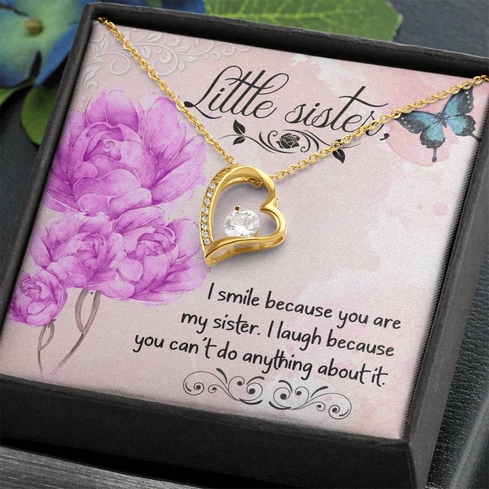 To Sister - I smile - Forever Love Necklace