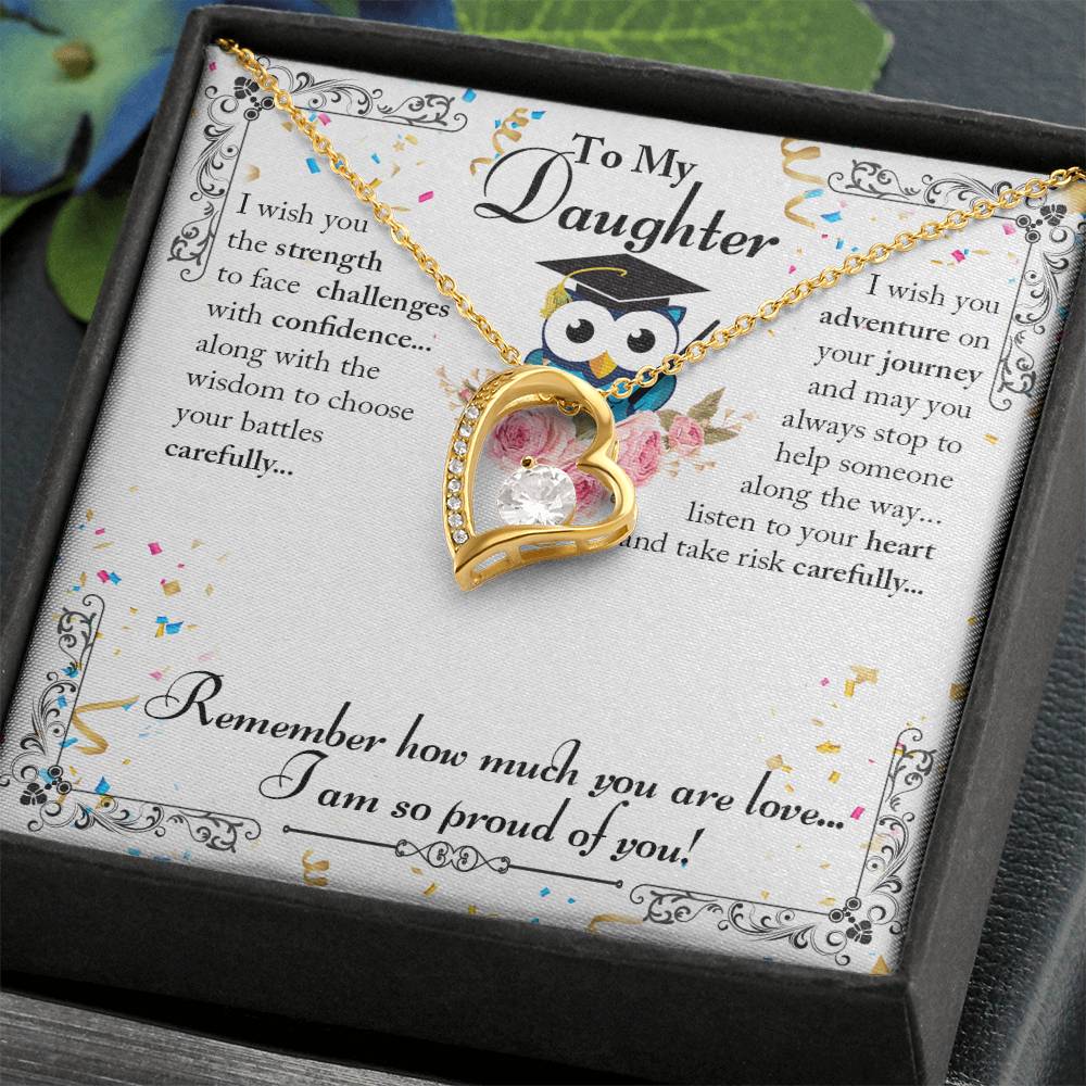 To Daughter - I wish you the strength - Forever Love Necklace