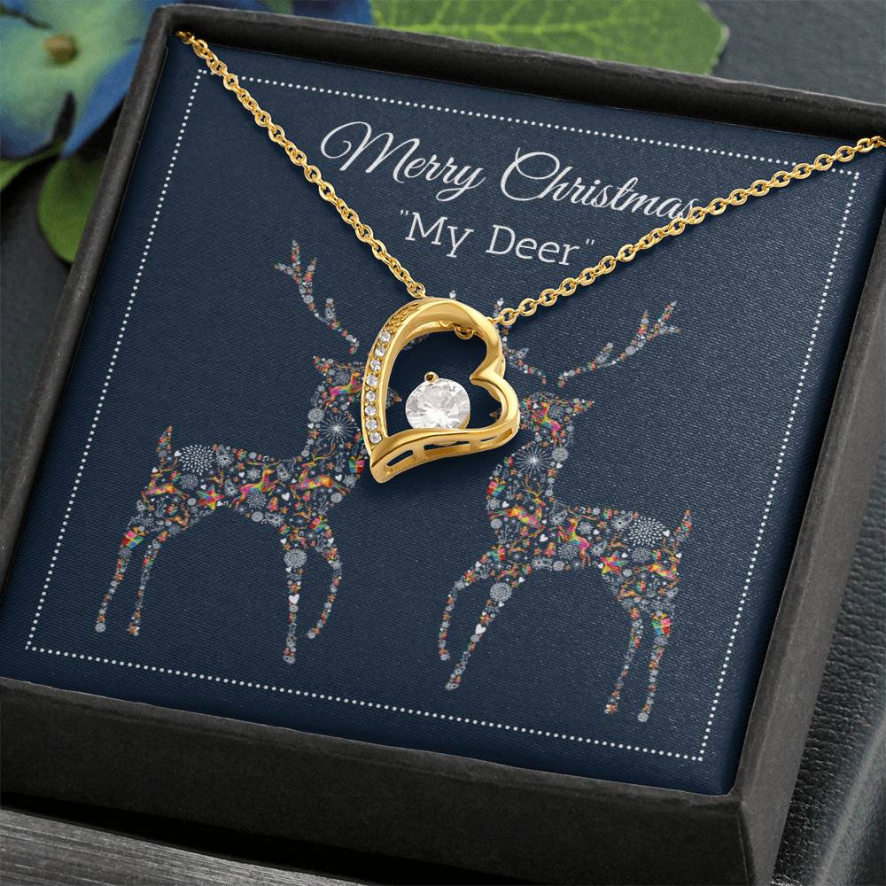 My Deer - Merry Christmas - Forever Love Necklace