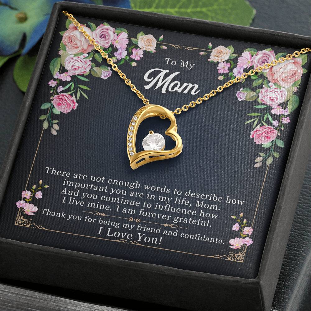 To Mom - There are not enough - Forever Love Necklace