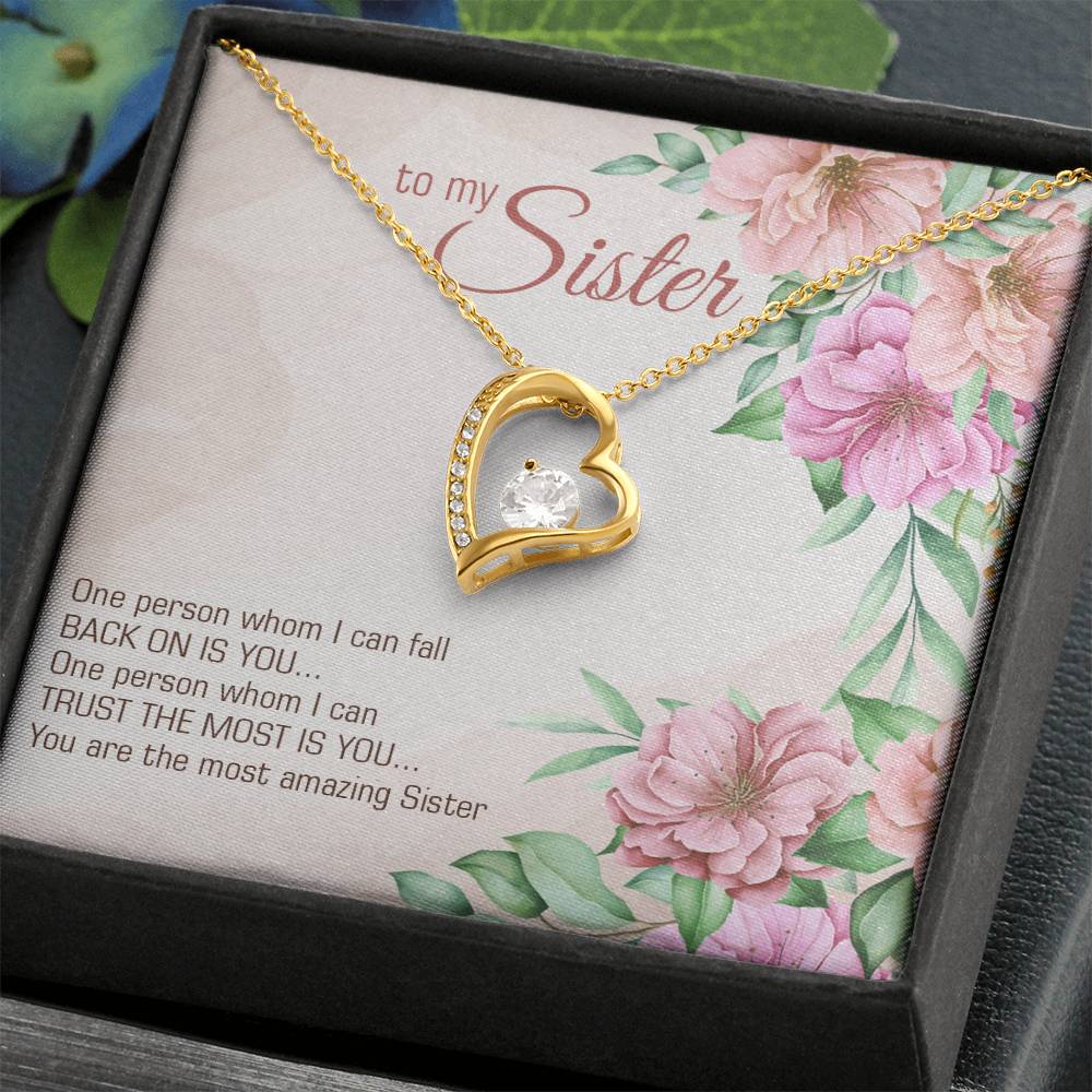 To Sister - One person - Forever Love Necklace