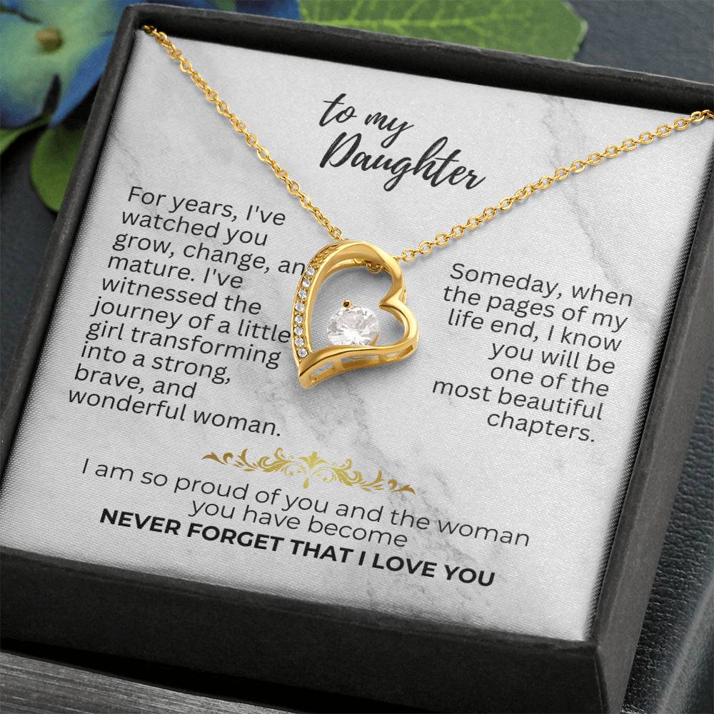 To Daughter - For years - Forever Love Necklace