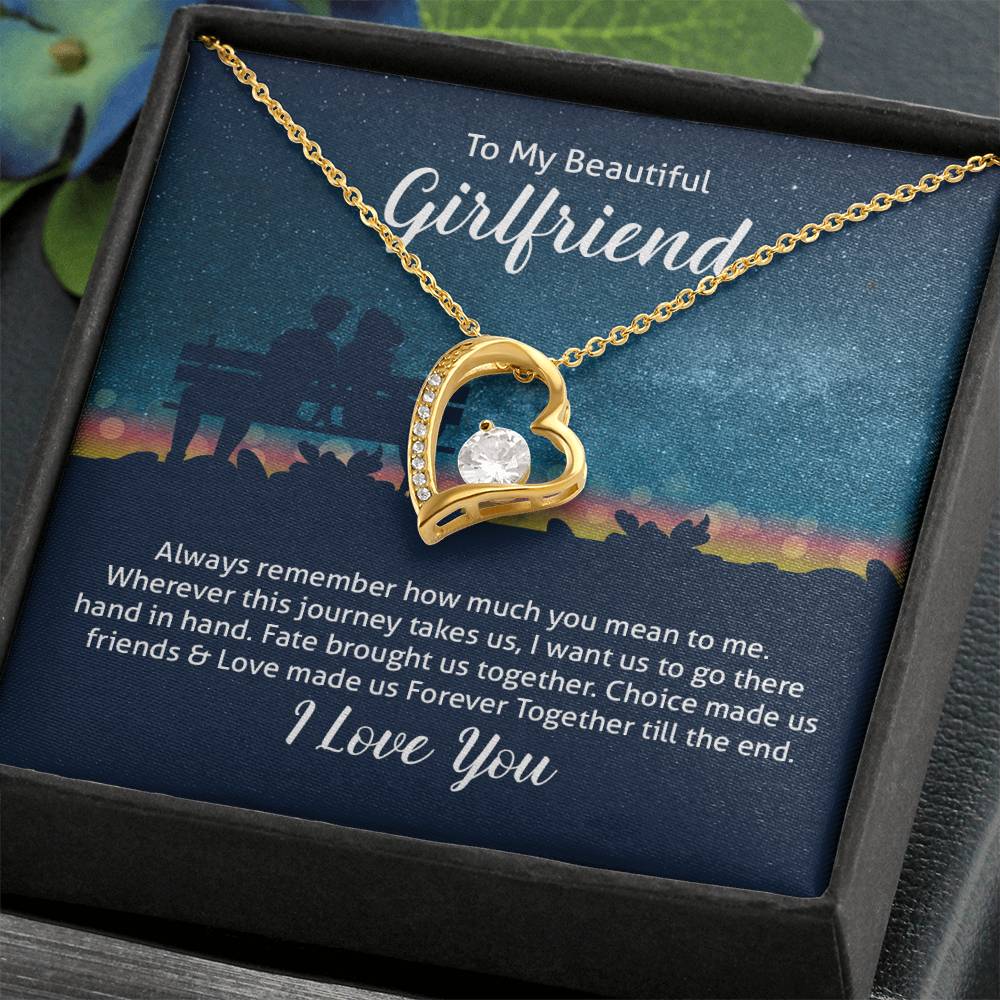 To Girlfriend - Always remember - Forever Love Necklace