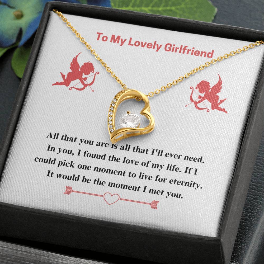 To Girlfriend - If I could - Forever Love Necklace