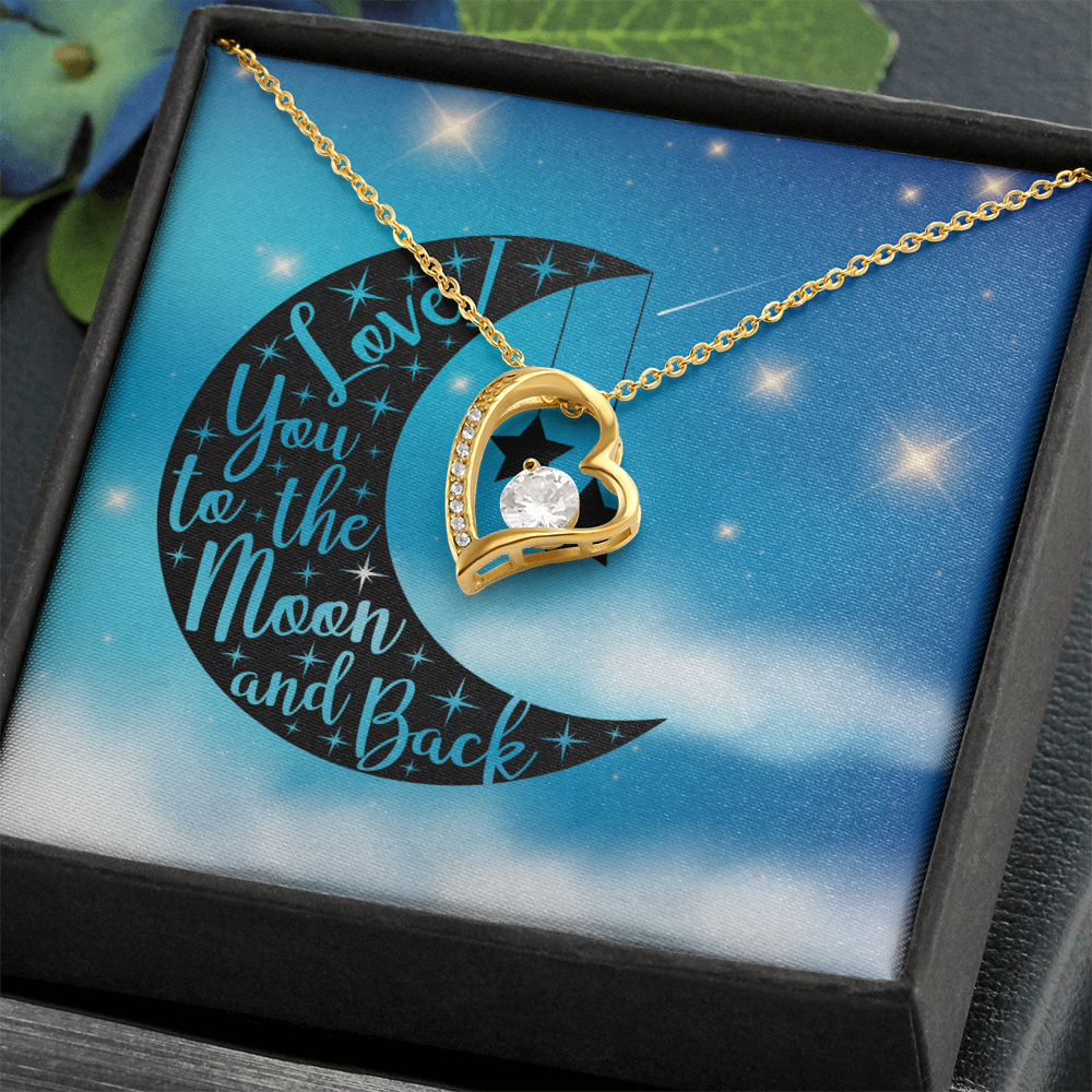 Love - To the moon and back - Forever Love Necklace