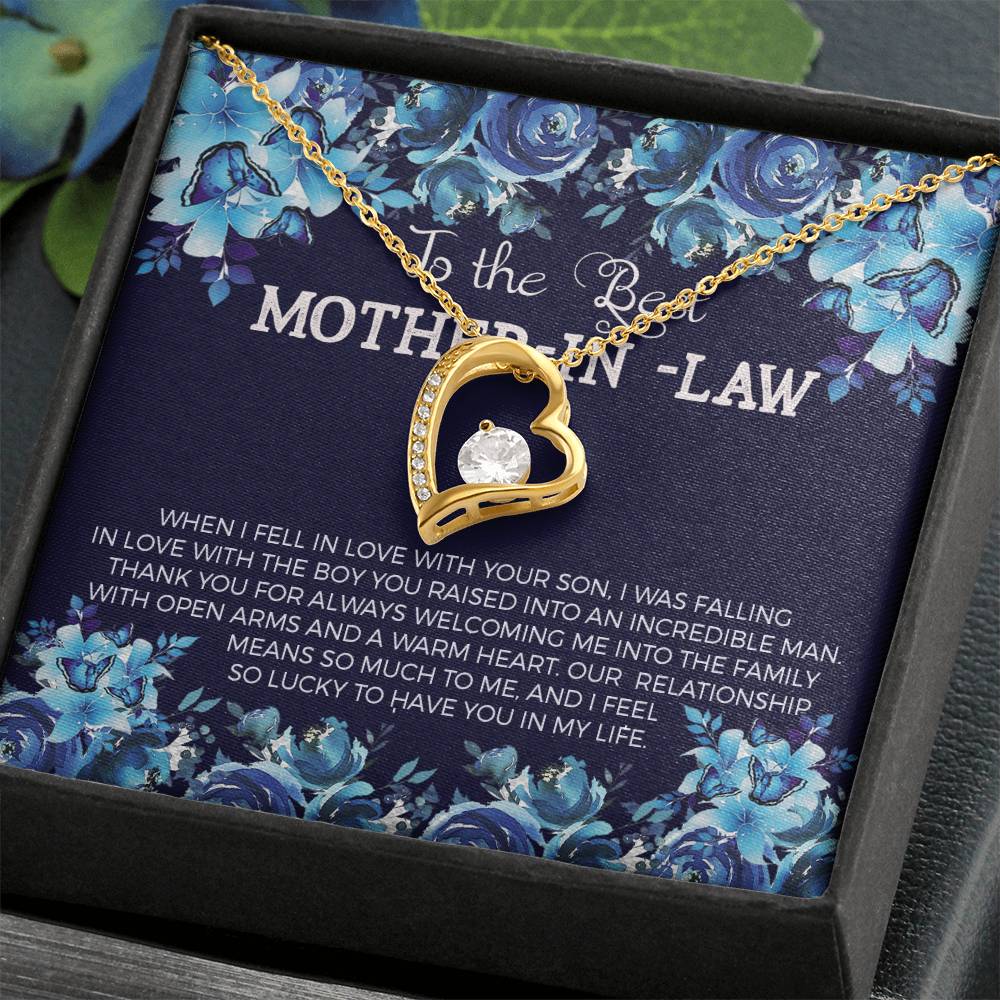 To Mother In Law - When I fell in love - Forever Love Necklace