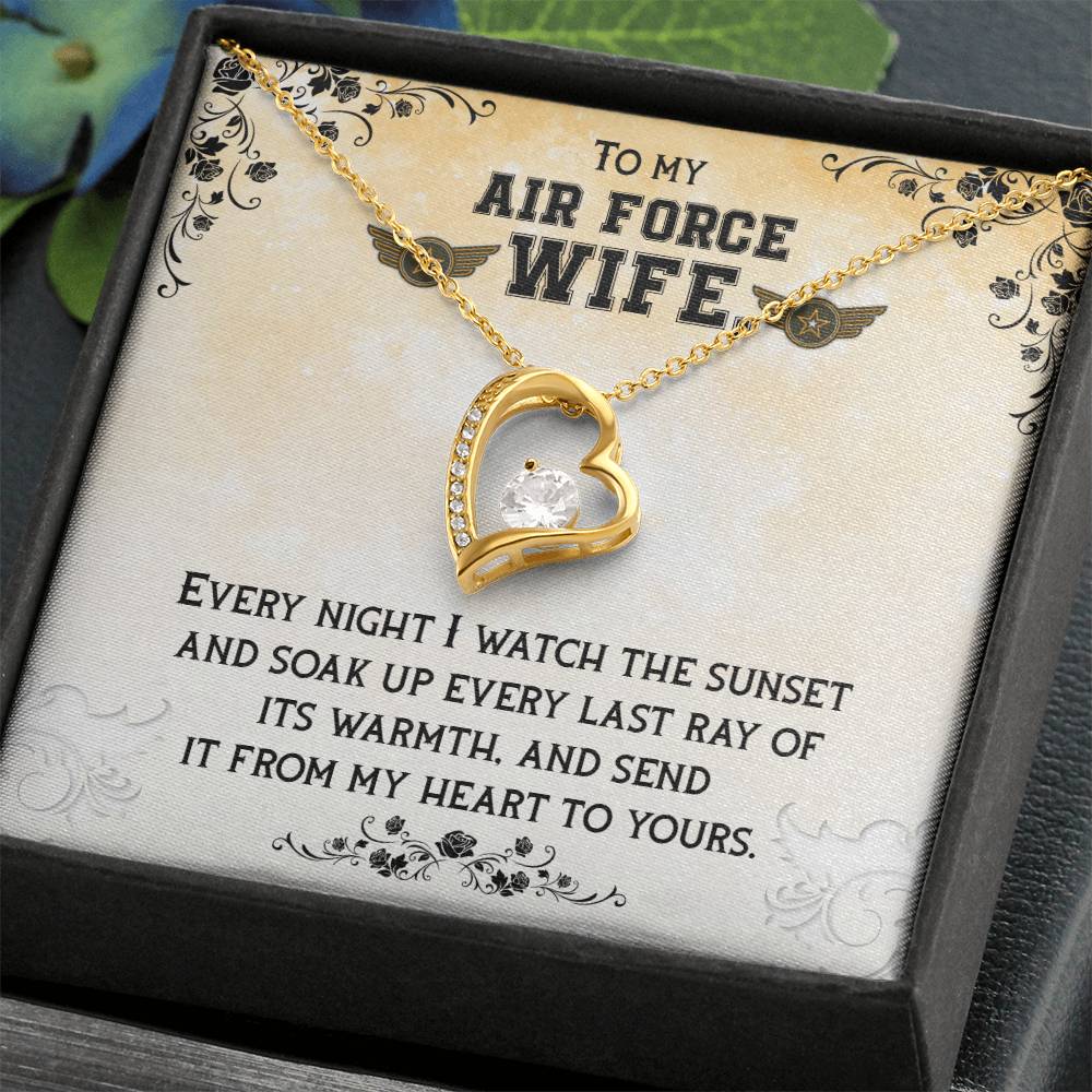 To Air Force Wife - Every night - Forever Love Necklace