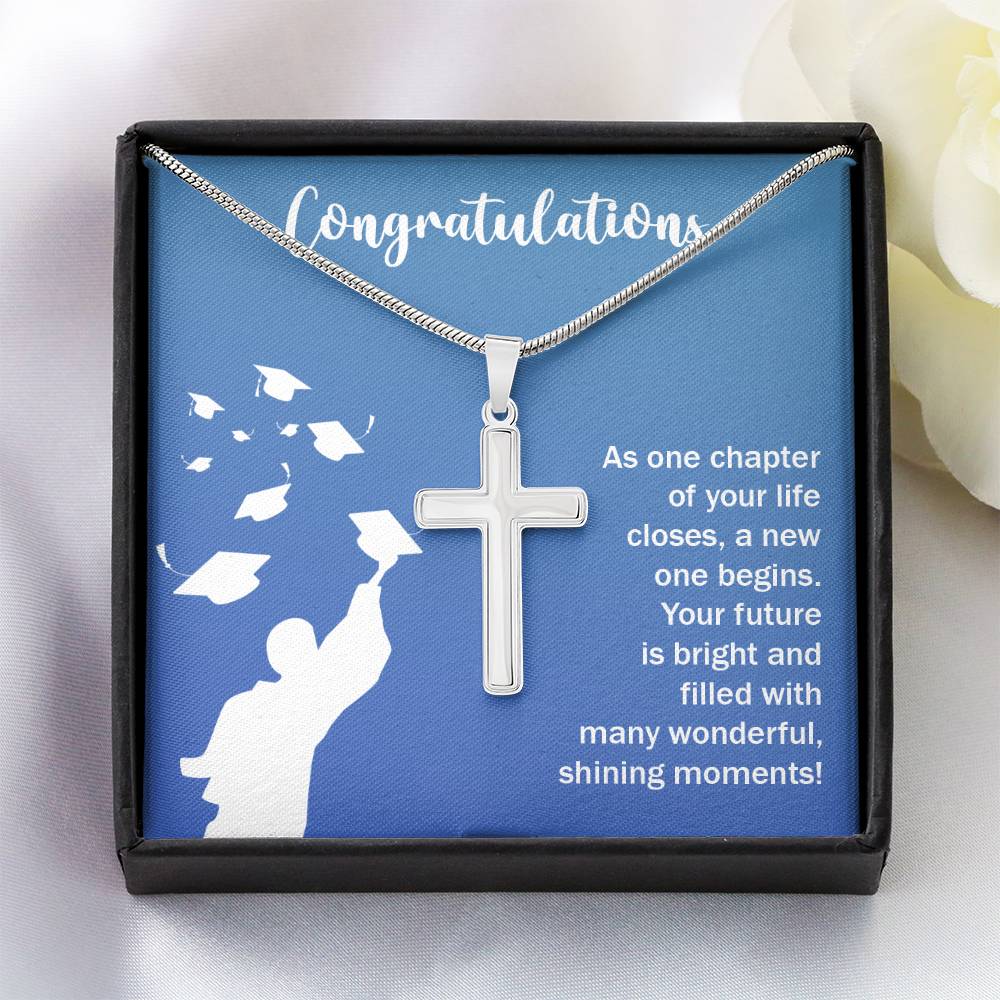 Graduation - As on chapter - Artisan Cross Necklace