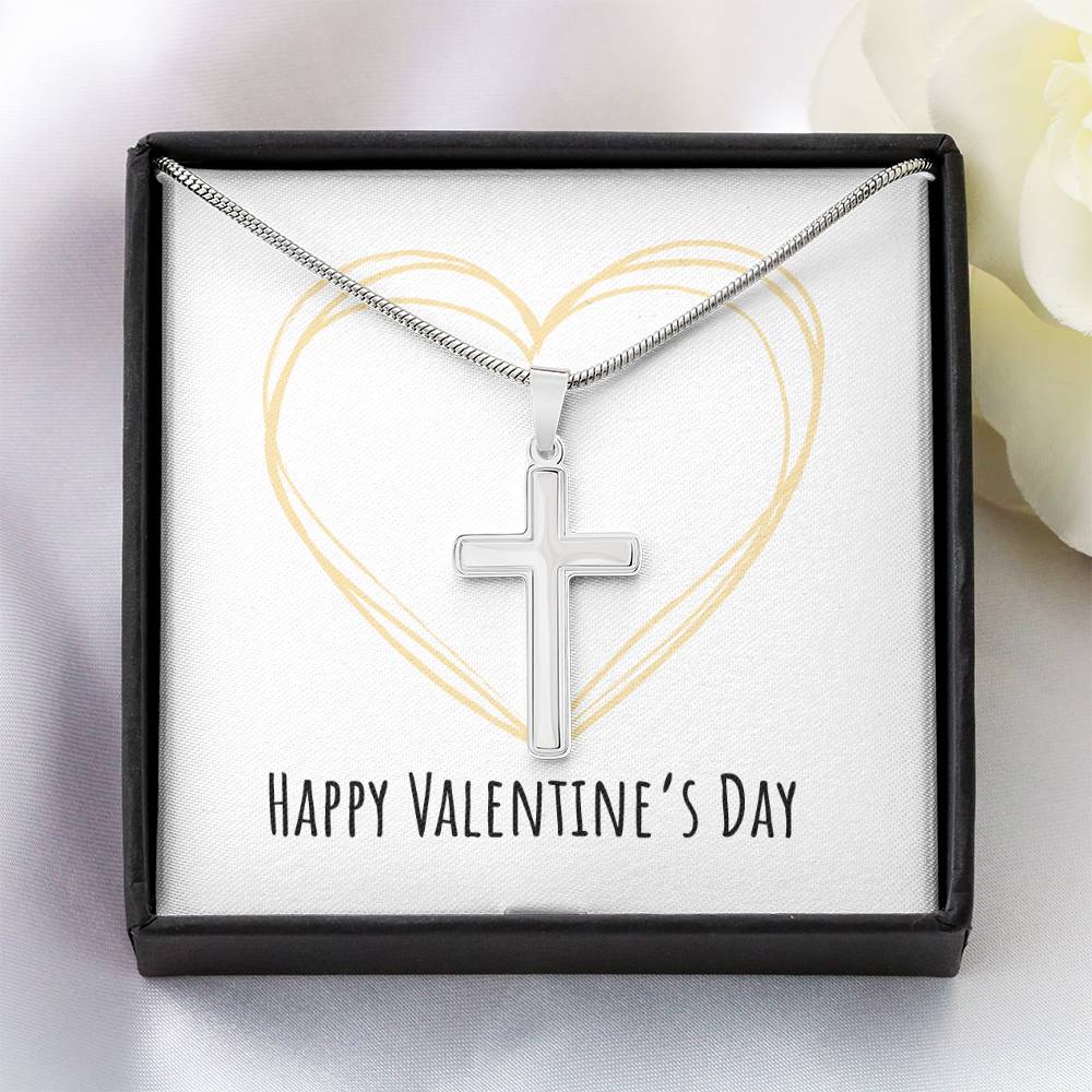 Valentine's Day - Heart - Artisan Cross Necklace