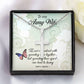 To Army Wife - Love's involved - Artisan Cross Necklace