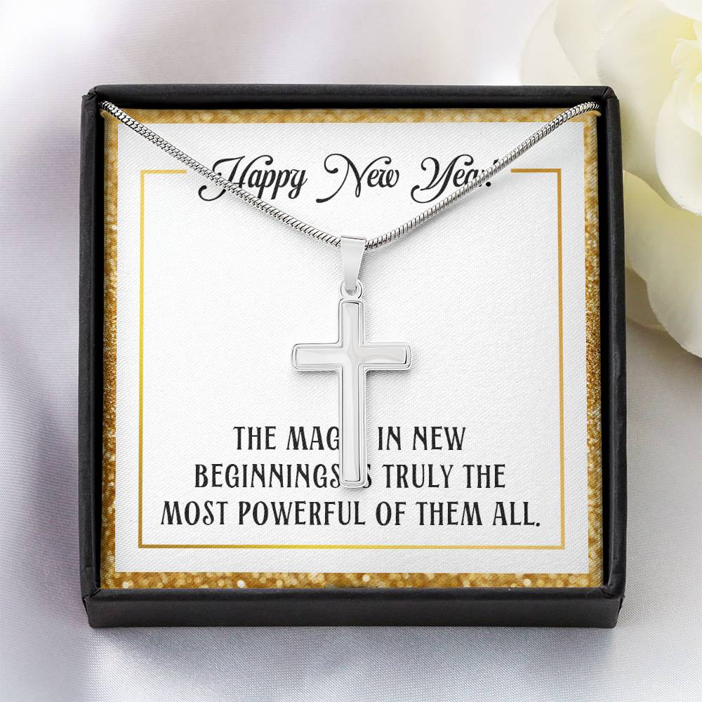 Happy New Year - The magic - Artisan Cross Necklace